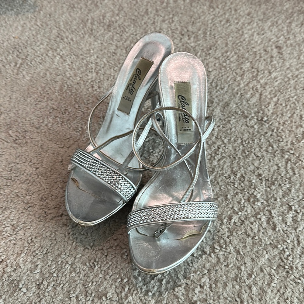 Claudio Milano Silver Heels